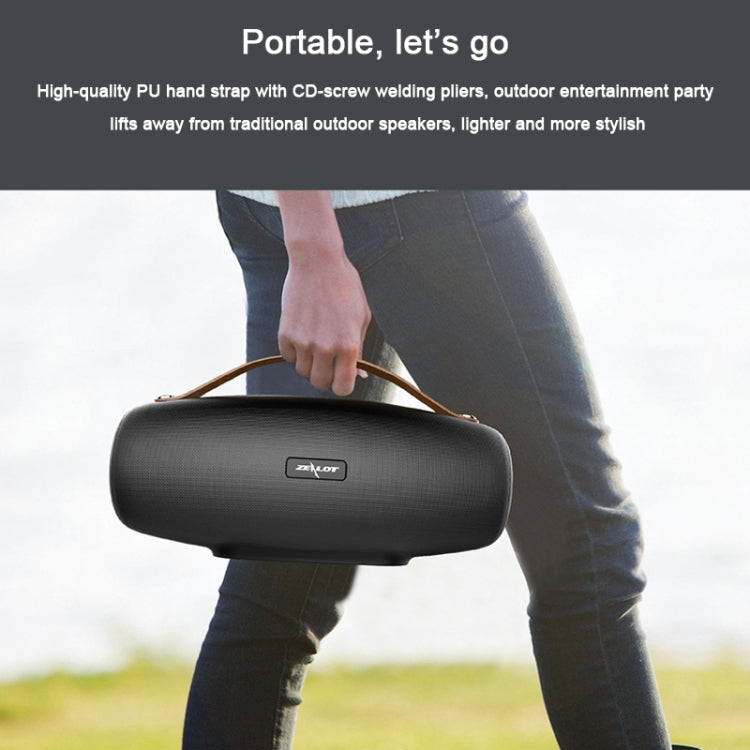 ZEALOT S27 Altoparlante Bluetooth wireless per bassi multifunzionale, microfono incorporato, supporto per chiamate Bluetooth, scheda AUX e TF e altoparlanti 1x93mm + 2x66mm, S27
