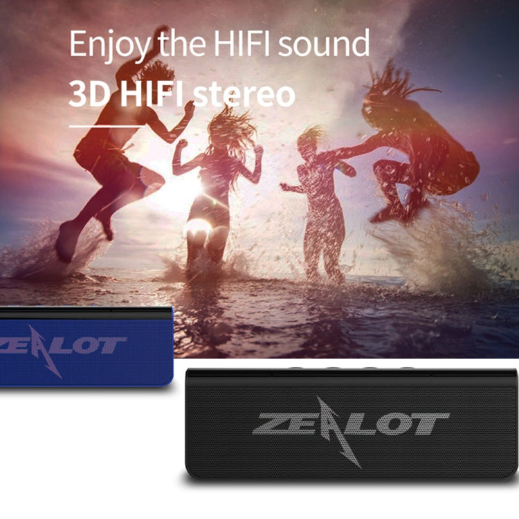 Altoparlante Bluetooth wireless stereo HiFi ZEALOT S31 da 10 W, supporto vivavoce/USB/AUX/scheda TF, S31