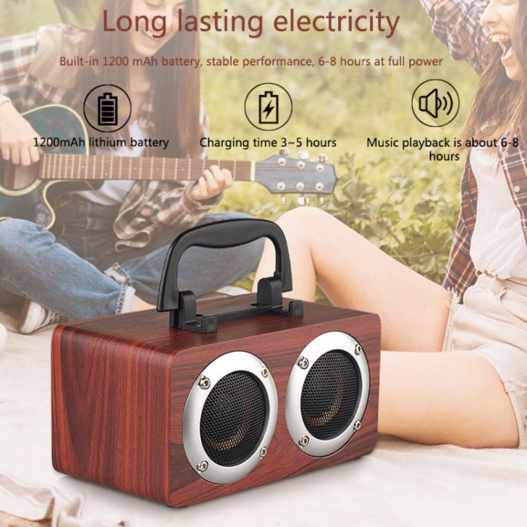 Altoparlante Bluetooth portatile in legno W5B