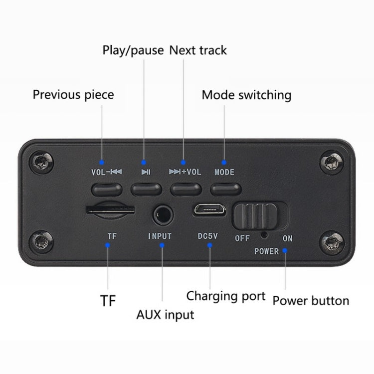 Altoparlante Bluetooth portatile in legno W5B