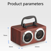 Altoparlante Bluetooth W5B in legno portatile