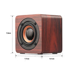 Mini Altoparlante Bluetooth Wireless in Legno 3W