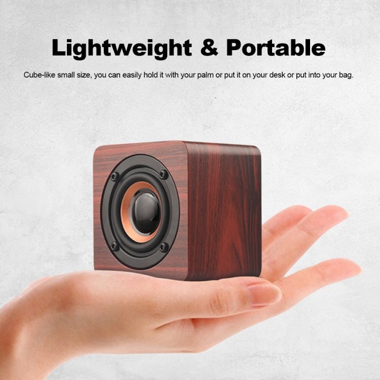 Q1 Mini altoparlante Bluetooth wireless portatile Mega Bass in legno