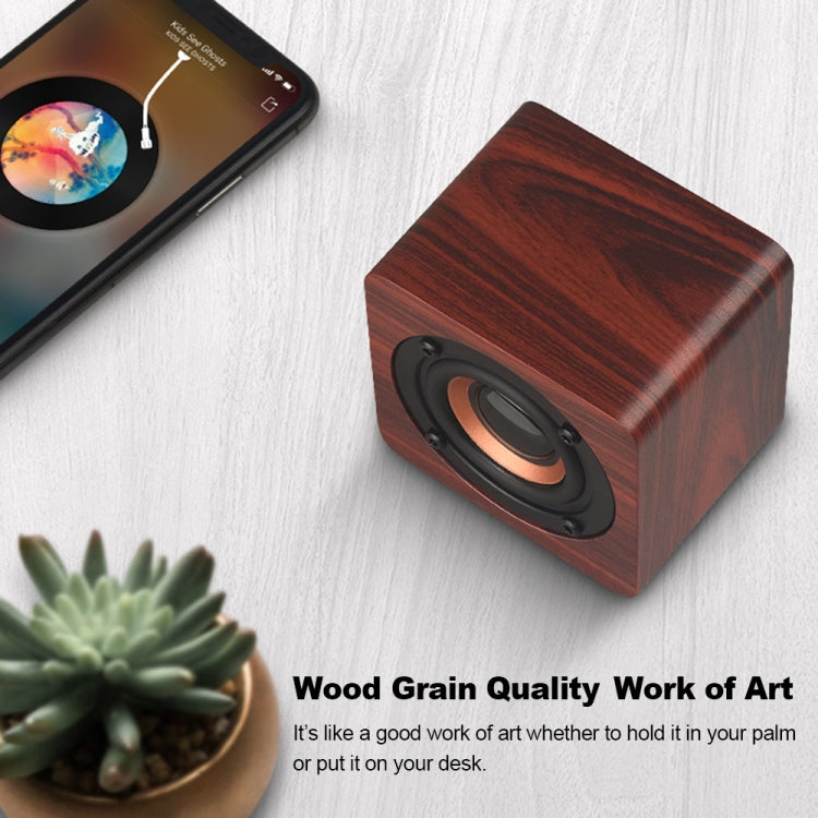 Q1 Mini altoparlante Bluetooth wireless portatile Mega Bass in legno