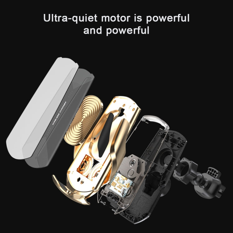 Q2 Supporto per cellulare con ricarica wireless per auto magnetica con induzione a rotazione universale da 15 W con micro USB + 8 pin + connettore magnetico Type-C / USB-C, Q2 Black, Q2 Gold, Q2 Blue, Q2 Red, Q2 Silver