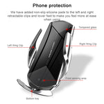 Q2 Supporto per cellulare con ricarica wireless per auto magnetica con induzione a rotazione universale da 15 W con micro USB + 8 pin + connettore magnetico Type-C / USB-C, Q2 Black, Q2 Gold, Q2 Blue, Q2 Red, Q2 Silver