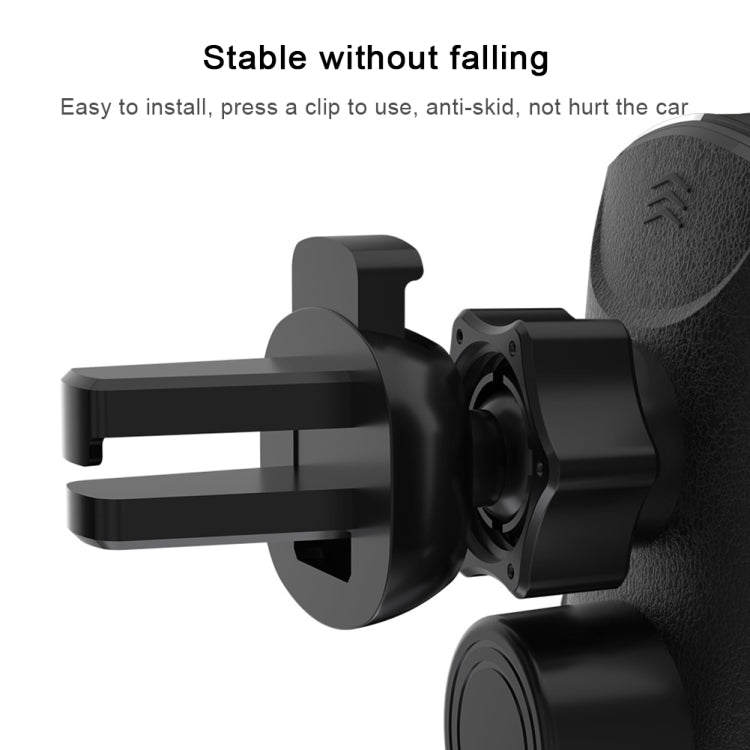 Q2 Supporto per cellulare con ricarica wireless per auto magnetica con induzione a rotazione universale da 15 W con micro USB + 8 pin + connettore magnetico Type-C / USB-C, Q2 Black, Q2 Gold, Q2 Blue, Q2 Red, Q2 Silver