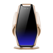 S7 15W QI Girevole a 360 gradi Induzione a infrarossi Presa d'aria per auto Supporto per telefono cellulare con ricarica wireless per telefoni cellulari da 4.0-6.5 pollici, S7