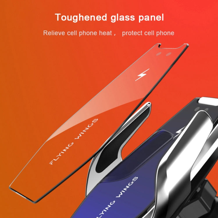 S7 15W QI Girevole a 360 gradi Induzione a infrarossi Presa d'aria per auto Supporto per telefono cellulare con ricarica wireless per telefoni cellulari da 4.0-6.5 pollici, S7