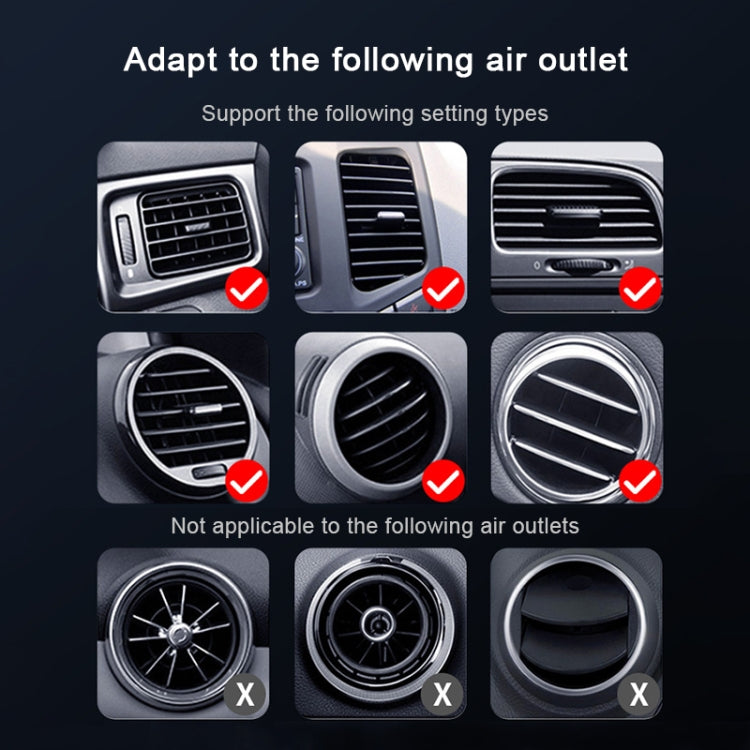 S7 15W QI Girevole a 360 gradi Induzione a infrarossi Presa d'aria per auto Supporto per telefono cellulare con ricarica wireless per telefoni cellulari da 4.0-6.5 pollici, S7