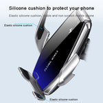 S7 15W QI Girevole a 360 gradi Induzione a infrarossi Presa d'aria per auto Supporto per telefono cellulare con ricarica wireless per telefoni cellulari da 4.0-6.5 pollici, S7