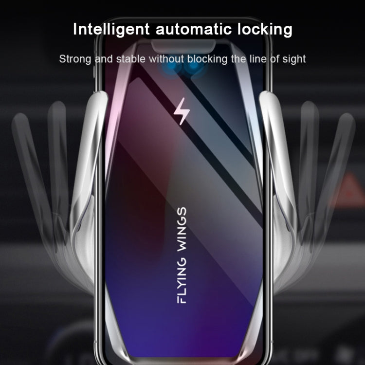 S7 15W QI Girevole a 360 gradi Induzione a infrarossi Presa d'aria per auto Supporto per telefono cellulare con ricarica wireless per telefoni cellulari da 4.0-6.5 pollici, S7