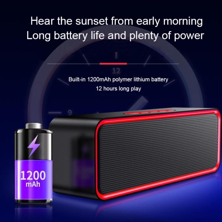 SC211 Subwoofer portatile Altoparlante Bluetooth wireless Bluetooth 5.0, supporto scheda TF e disco U e AUX da 3,5 mm