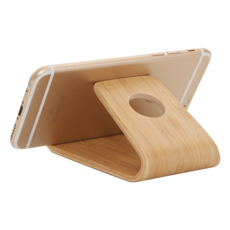 Supporto da tavolo in legno per smartphone e tablet