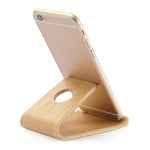 Supporto da tavolo in legno per smartphone e tablet