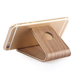 Supporto da tavolo in legno per smartphone e tablet