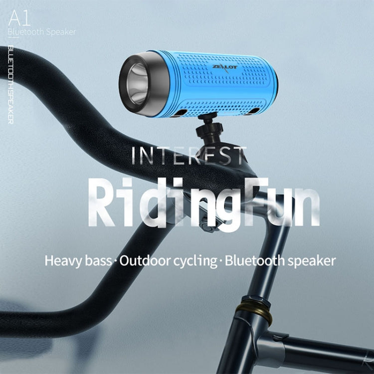 ZEALOT A1 Altoparlante Bluetooth wireless per bassi multifunzionale, microfono incorporato, supporto per chiamate Bluetooth, scheda AUX e TF e luci a LED