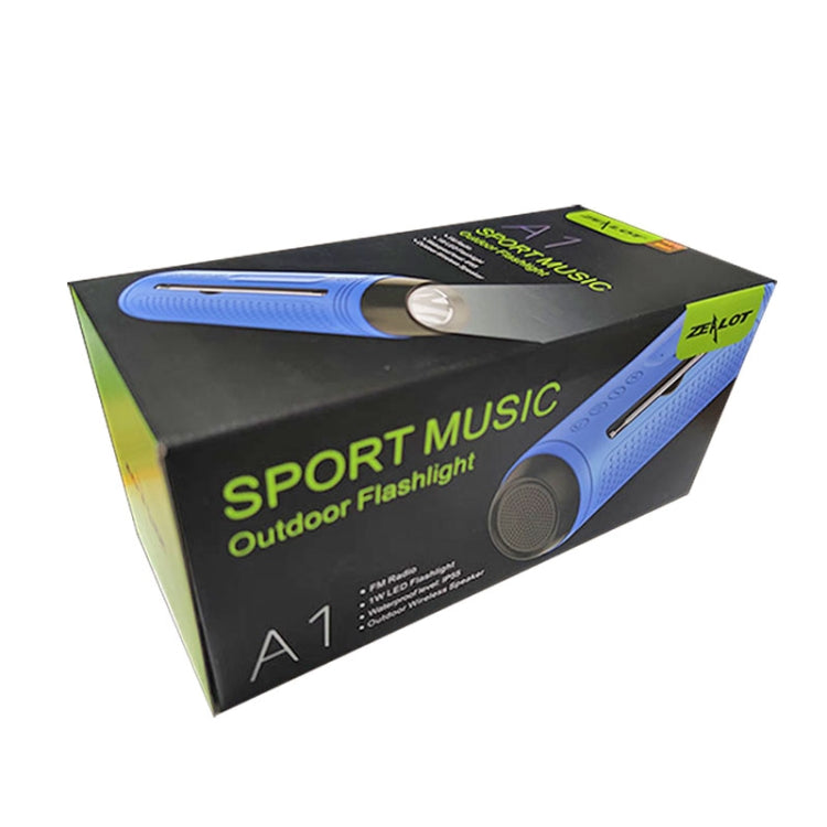 ZEALOT A1 Altoparlante Bluetooth wireless per bassi multifunzionale, microfono incorporato, supporto per chiamate Bluetooth, scheda AUX e TF e luci a LED