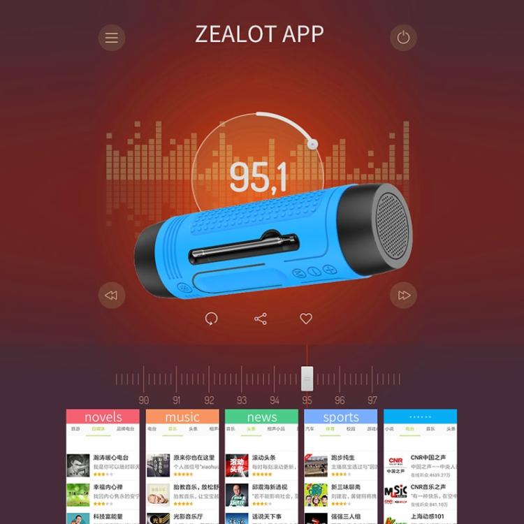 ZEALOT A2 Altoparlante Bluetooth con luci LED