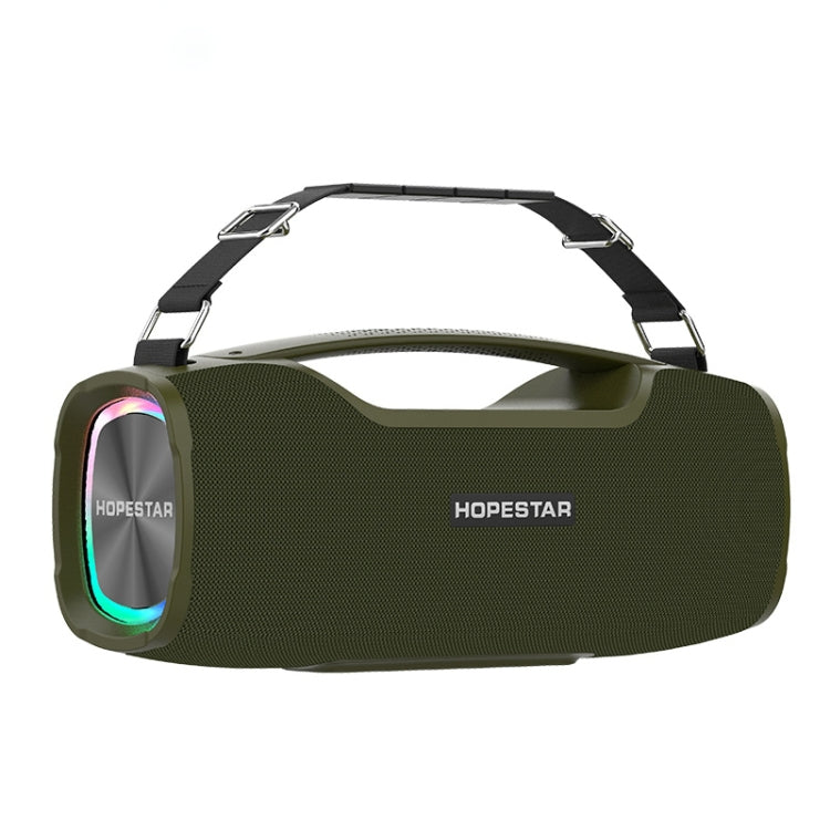 Altoparlante Bluetooth portatile da esterno HOPESTAR A6X TWS con luci musicali colorate, supporto Power Bank e chiamate in vivavoce, disco U e scheda TF e AUX da 3,5 mm, A6X Black, A6X Green