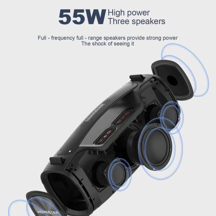 Altoparlante Bluetooth portatile da esterno HOPESTAR A6X TWS con luci musicali colorate, supporto Power Bank e chiamate in vivavoce, disco U e scheda TF e AUX da 3,5 mm, A6X Black, A6X Green