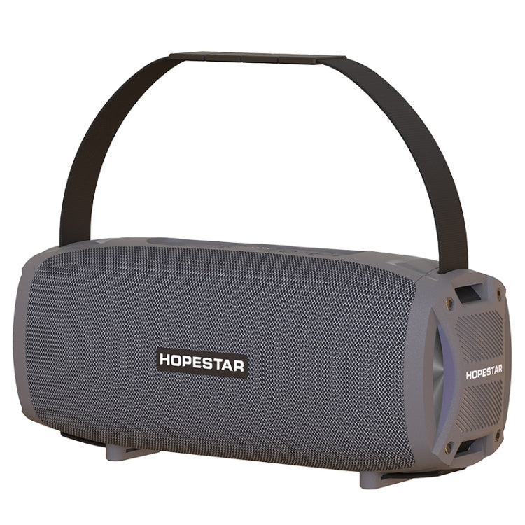 HOPESTAR H24 Pro TWS Altoparlante Bluetooth strutturato portatile impermeabile da esterno con luce ritmica, supporto chiamate in vivavoce e disco U e scheda TF e AUX e FM da 3,5 mm, H24 Pro Black, H24 Pro Grey, H24 Pro Blue, H24 Pro Red