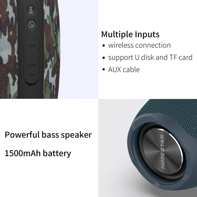 HOPESTAR P31 Altoparlante Bluetooth Portatile LED