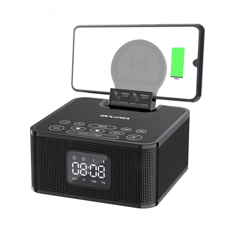 Altoparlante Bluetooth 5.0 con ricarica wireless awei Y332, supporto per chiamate vocali in vivavoce