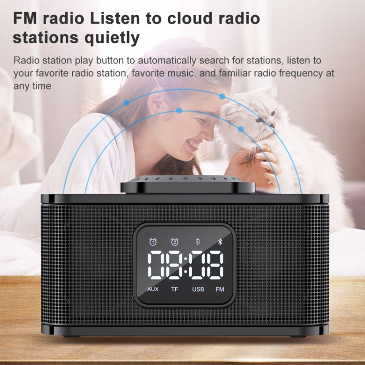 Altoparlante Bluetooth 5.0 con ricarica wireless awei Y332, supporto per chiamate vocali in vivavoce