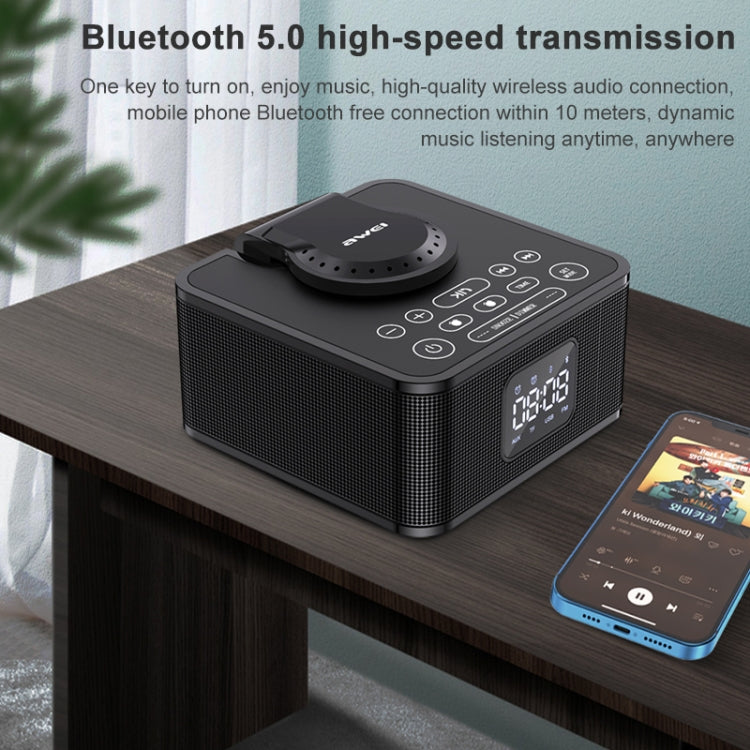 Altoparlante Bluetooth 5.0 con ricarica wireless awei Y332, supporto per chiamate vocali in vivavoce