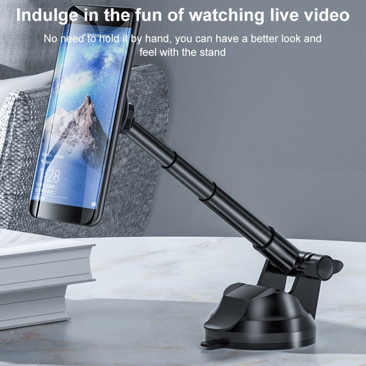 Supporto per cellulare da auto girevole magnetico retrattile universale, Magnetic Retractable Rotating Phone Holder