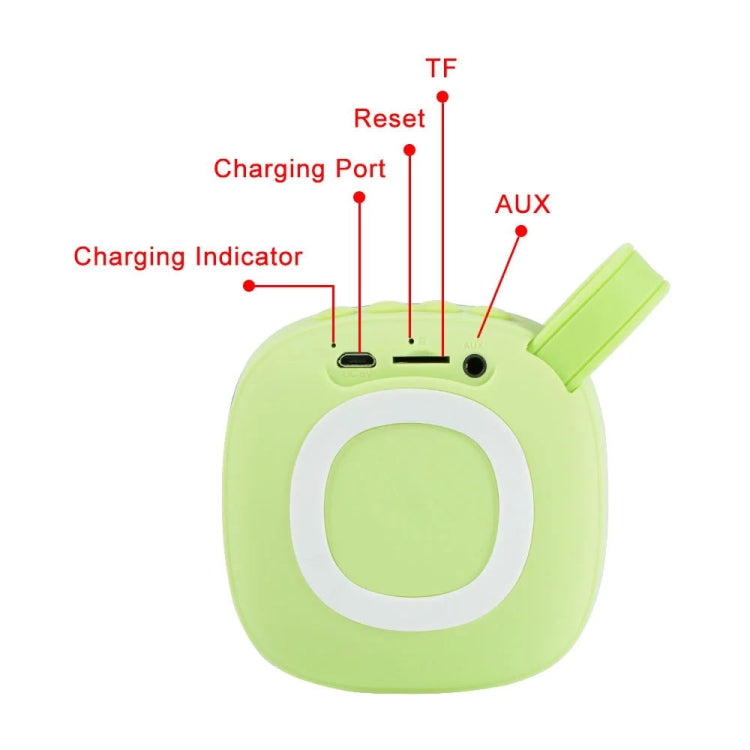 X25nuovo mini altoparlante Bluetooth portatile quadrato con struttura in tessuto, supporto per chiamate in vivavoce, scheda TF e AUX, X25new Orange, X25new Green, X25new Grey, X25new Blue