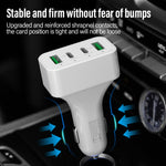 Caricabatteria da auto multifunzione doppio PD + doppio QC WLX-K26 da 40 W, WLX-K26