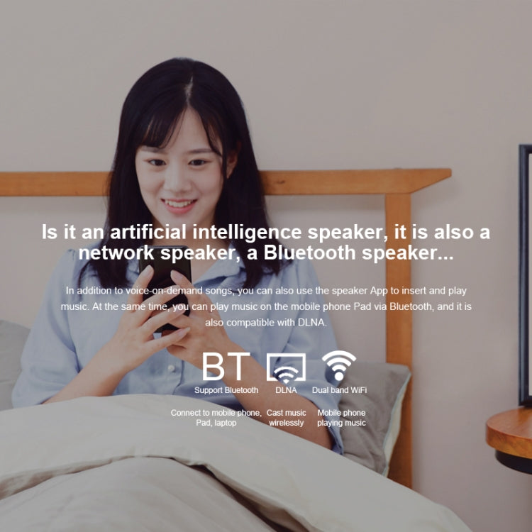 Supporto per altoparlanti Xiaomi AI WiFi dual-band, Bluetooth 4.1 e riproduzione musicale A2DP