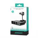 JOYROOM JR-CL06 9 in 1 154W PD USB-C / Type-C + Dual QC3.0 USB + 3 USB + 3 fori per accendisigari Display digitale Caricatore per auto, JR-CL06