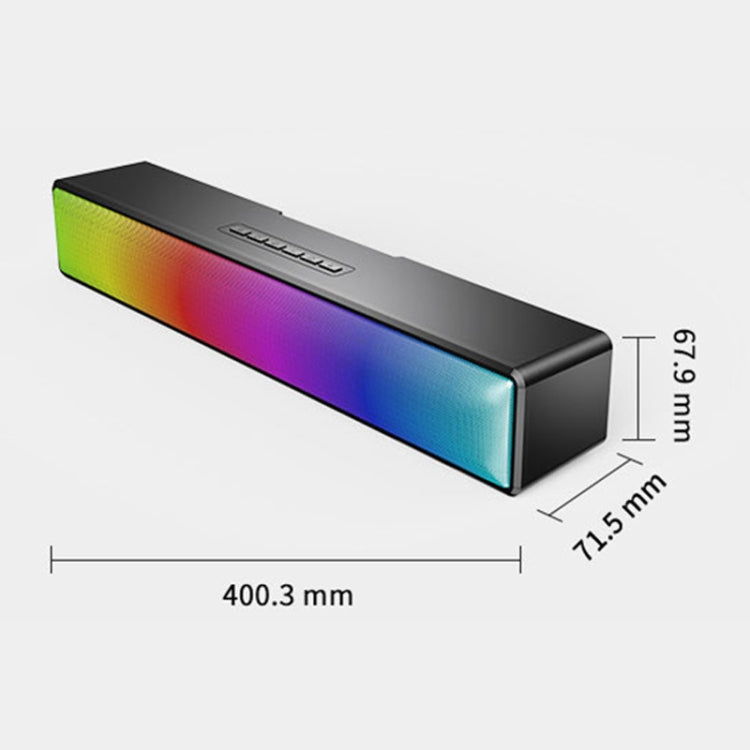 Altoparlante Bluetooth per computer con luce colorata RGB multifunzionale, BT-601
