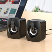 A2 USB 2.0 Mini altoparlante da tavolo per computer portatile non luminoso controllato da filo, Non-luminous