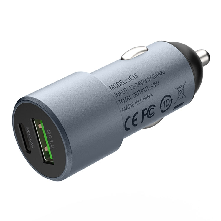 Caricatore per auto a doppia porta MOMAX UC15 38W PD + QC3.0, 38W
