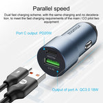 Caricatore per auto a doppia porta MOMAX UC15 38W PD + QC3.0, 38W