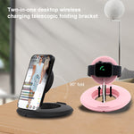 Supporto telescopico per caricabatterie wireless iPhone e orologi