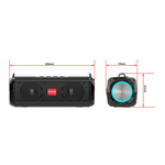 Mini Altoparlante Stereo Portatile con Subwoofer e Luce RGB