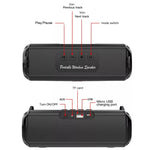 Mini Altoparlante Stereo Portatile con Subwoofer e Luce RGB