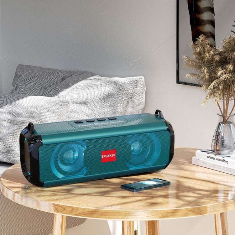 Mini Altoparlante Stereo Portatile con Subwoofer e Luce RGB