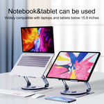 Supporto laptop regolabile R-JUST HZ08-1 in lega