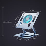 Supporto Laptop in Lega di Alluminio con Ventola