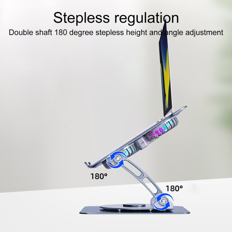 Supporto laptop in lega di alluminio con ventola