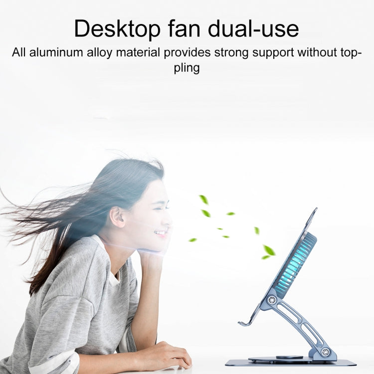 Supporto laptop in lega di alluminio con ventola