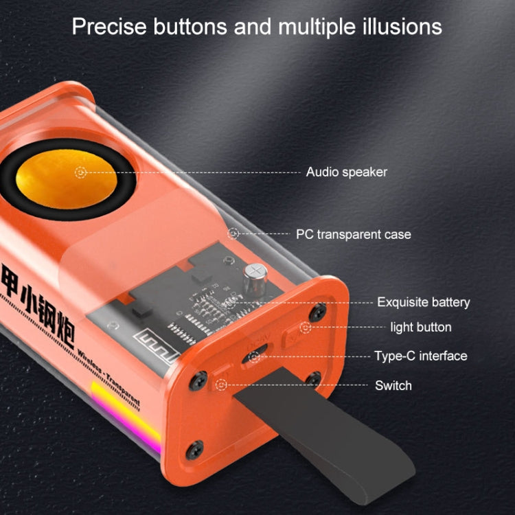 Altoparlante Bluetooth wireless TWS portatile Bullet da 5 W, (Orange), (Green), (Grey), (Purple)