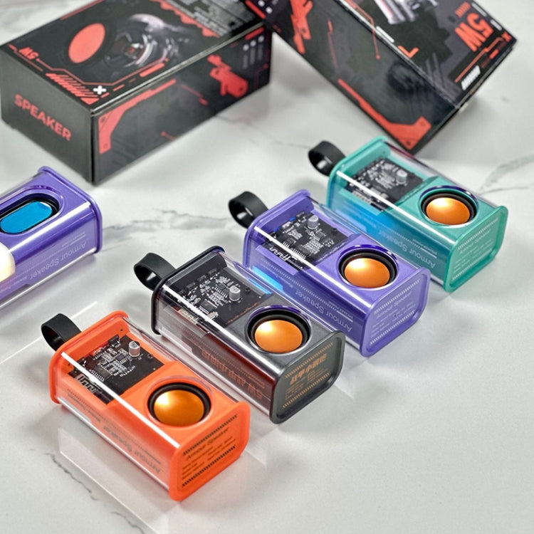 Altoparlante Bluetooth wireless TWS portatile Bullet da 5 W, (Orange), (Green), (Grey), (Purple)