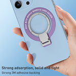 Supporto per telefono in metallo ultrasottile compatibile wireles